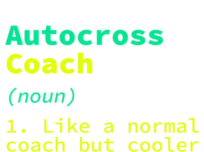 Autocross Coach Definition Funny Auto Racing Humor Great Gift Valucap Bio-Washed Visor