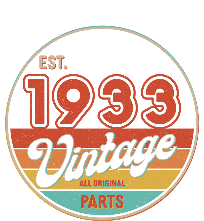 Est 1933 Vintage All Original Parts 90th Birthday Emblem Urban Pullover Hoodie