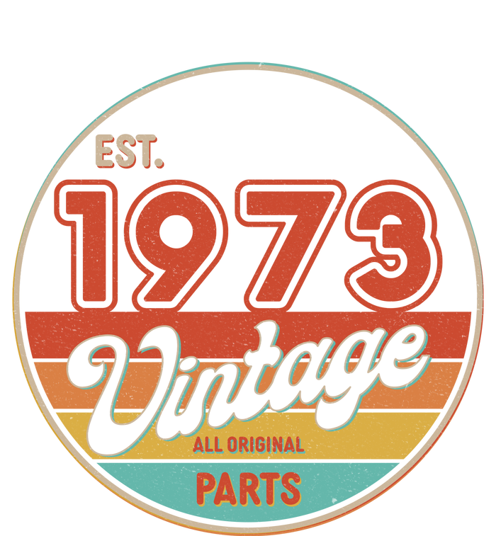 Est 1973 Vintage All Original Parts 50th Birthday Emblem Sustainable Bucket Hat