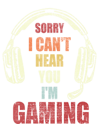 Vintage Funny Gamer Sorry I Can't Hear You I'm Gaming Cute Gift Pom Pom 12in Knit Beanie