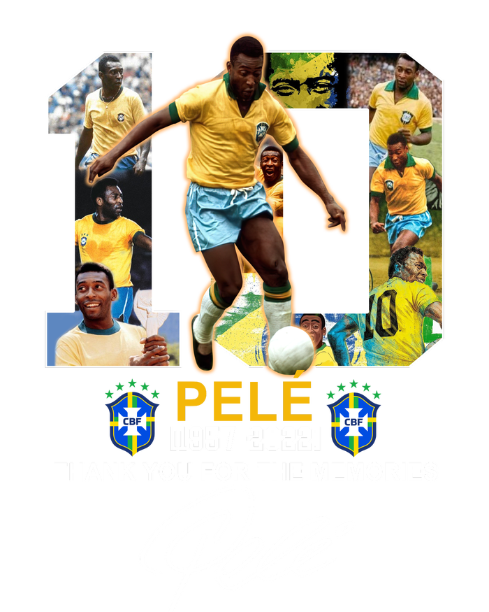 RIP Pele Thank You For The Memories Performance Fleece Hoodie