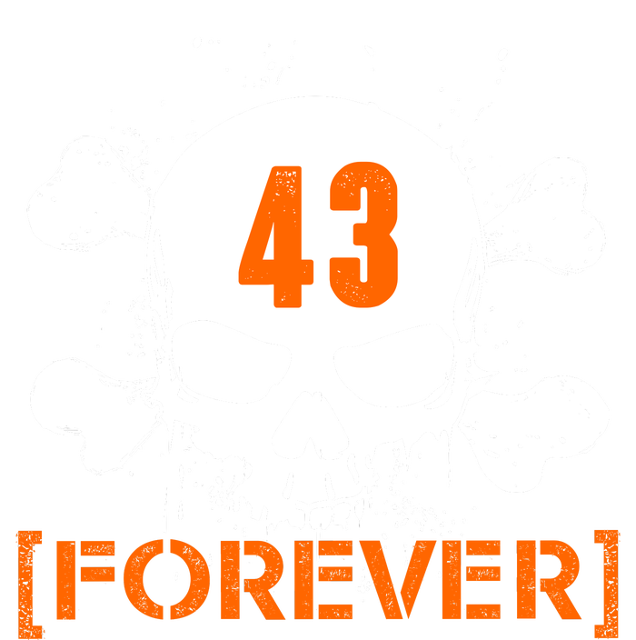 43 Forever Skull Crossbones Racing Legend Tribute T-Shirt