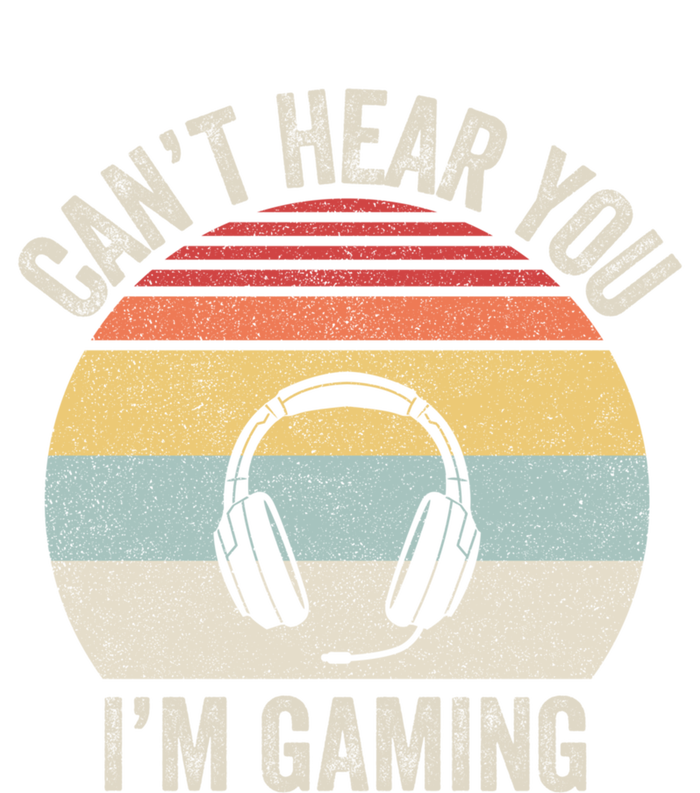 Vintage Retro Can't Hear You I'm Gaming Funny Gamer Headset Cute Gift T-Shirt