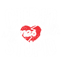 Cupid Rhymes With Stupid Gift Anti Valentine's Day Gift Valucap Bio-Washed Visor