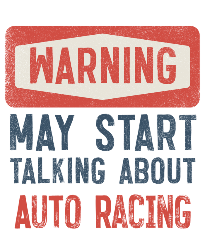 Warning May Start Talking About Auto Racing Gift Valucap Bio-Washed Visor