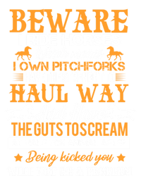 Beware I Ride Horses Horse Rider Equestrian Horseback Riding Gift T-Shirt