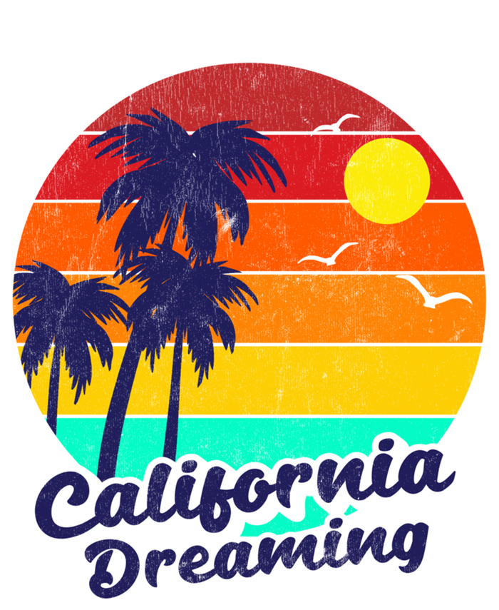 Distressed California Dreaming Summer Beach Gift Tie-Dye T-Shirt