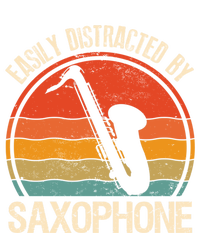 Easily Distracted By Saxophone Player Retro Vintage Funny Gift Premium T-Shirt