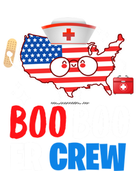 Boo Boo Er Crew American Flag Funny 4th Of July Usa Nurse Great Gift Bumper Sticker