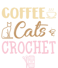 Coffee Cats And Crochet Knitting And Crocheting For Cat Lovers Meaningful Gift Bumper Sticker