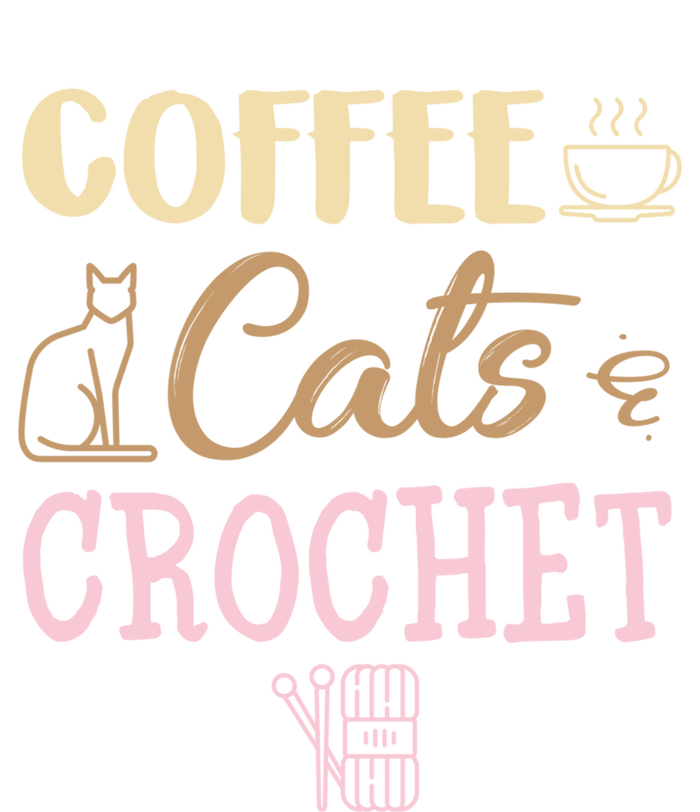 Coffee Cats And Crochet Knitting And Crocheting For Cat Lovers Meaningful Gift Bumper Sticker