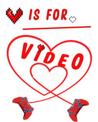 Funny Gamers Gift V Is For Video Games For Valentines Day Cute Gift Women's Long Sleeve Flannel Pajama Set 