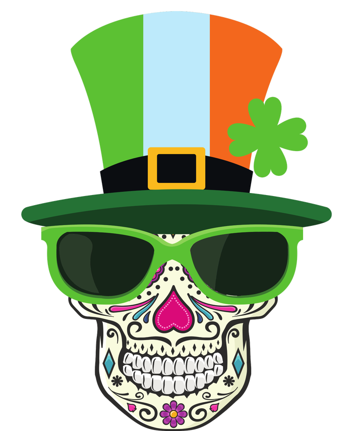 Sugar Skull Saint Patricks Day Of Dead T-Shirt