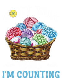 Don't Talk To Me I'm Counting Funny Crochet Knitting Funny Gift Canvas