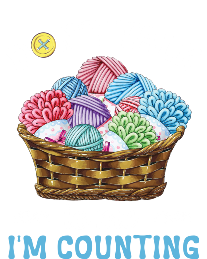 Don't Talk To Me I'm Counting Funny Crochet Knitting Funny Gift Canvas