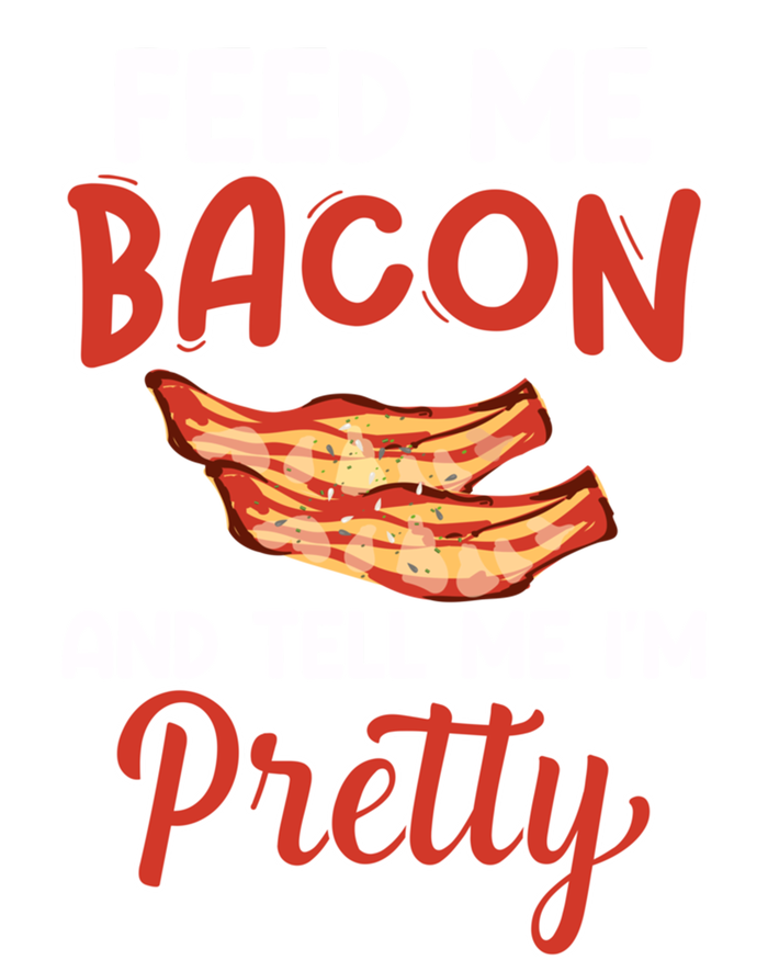 Feed Me Bacon And Tell Me I'm Pretty Cute Gift Pork Pig Bacon Lover Gift USA-Made Snowflake Beanie