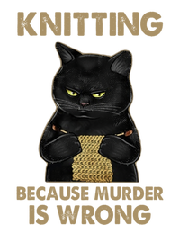 Funny Cat Knits Meaningful Gift Knitting Because Murder Is Wrong Gift Ladies Essential Tank