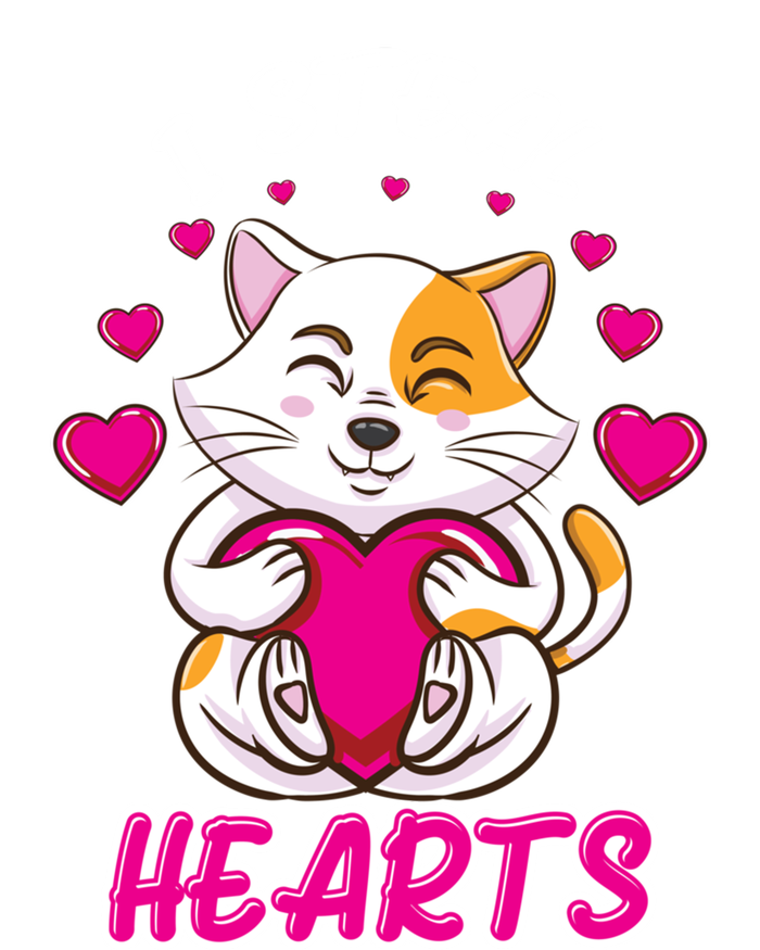 I Steal Hearts Cat Valentines Day Gift Valucap Bio-Washed Visor