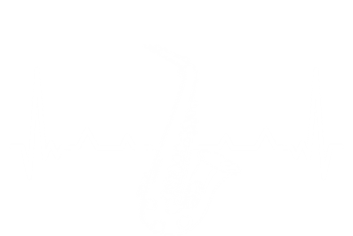 Jazz Saxophone Heartbeat For Jazz Music Lover Sax Musician Gift Canvas