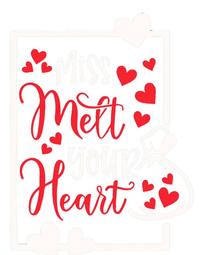 Miss Melt Your Heart Cute Valentine's Day Funny Funny Gift Kids Tie-Dye T-Shirt