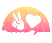 Peace Love And Marathons Marathon Great Gift Magnet