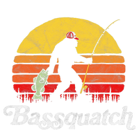 Bassquatch! Funny Bigfoot Fishing Outdoor Retro Valucap Bio-Washed Visor