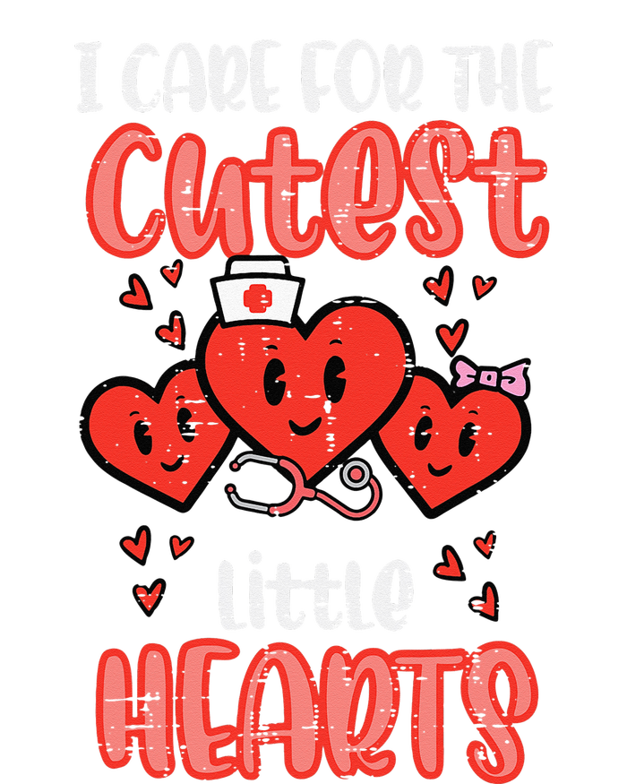 Care For Cutest Little Hearts Nurse Retro Valentines Day Long Sleeve Shirt