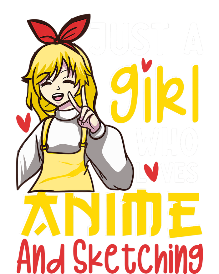 Just A Girl Who Loves Anime And Sketching Otaku Anime Merch T-Shirt