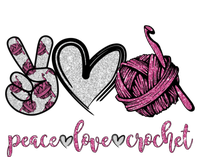 Peace Love Crochet Funny Crocheting Lover Gift Meaningful Gift Tank Top