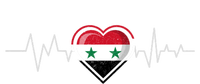 Syrian Heartbeat Syria Flag Gift T-Shirt