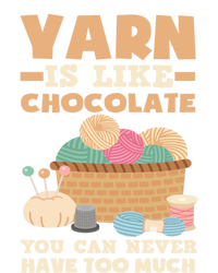 Yarn Is Like Chocolate You Can Never Have Too Much Meaningful Gift Knitter Gift Stripe Pom Pom Beanie