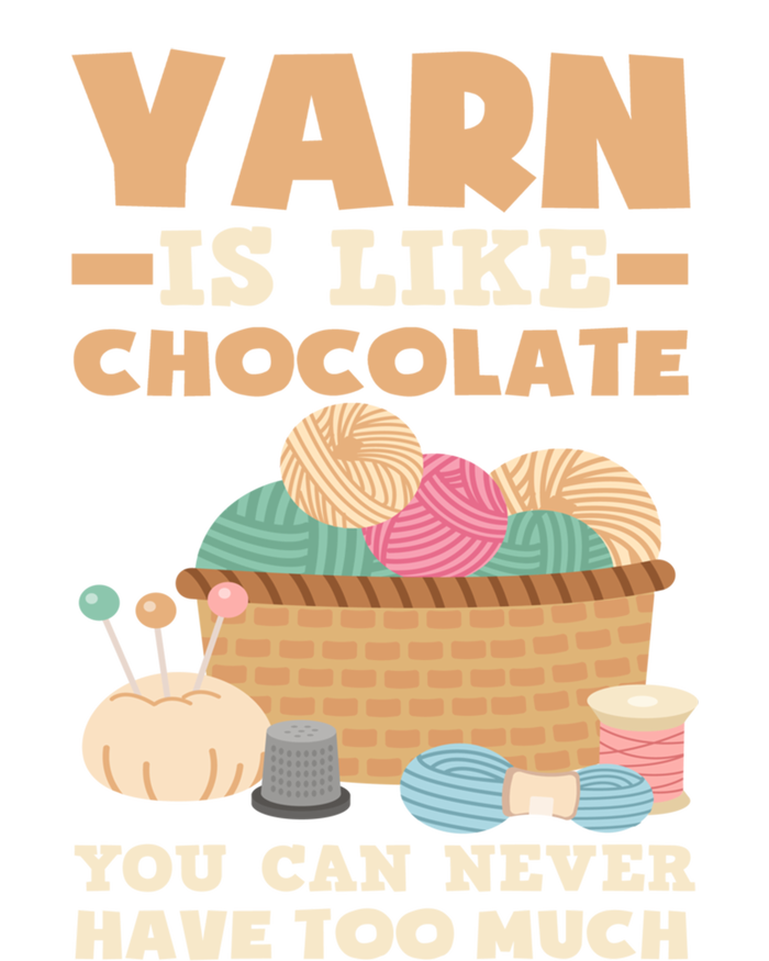 Yarn Is Like Chocolate You Can Never Have Too Much Meaningful Gift Knitter Gift Stripe Pom Pom Beanie