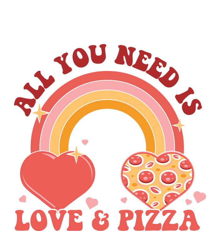 Love And Pizza Retro Valentine Gift For Valentine Day Toddler T-Shirt