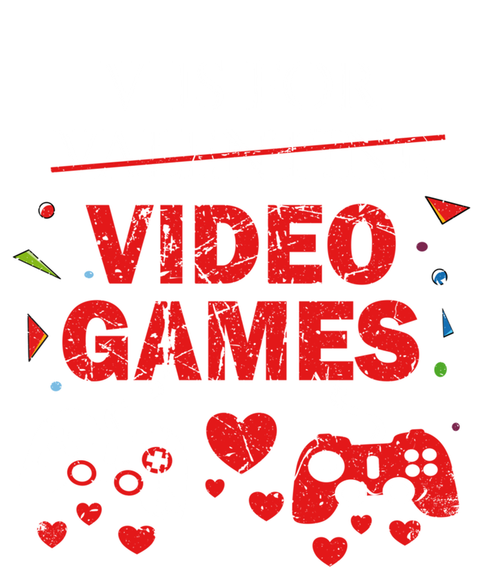 V Is For Video Games Funny Valentines Day Gamer Gift Mesh Reversible Basketball Jersey Tank