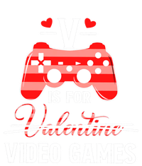 V Is For Video Games Funny Valentines Day Gamer Gift Women's Tri-Blend 3/4-Sleeve Raglan Shirt