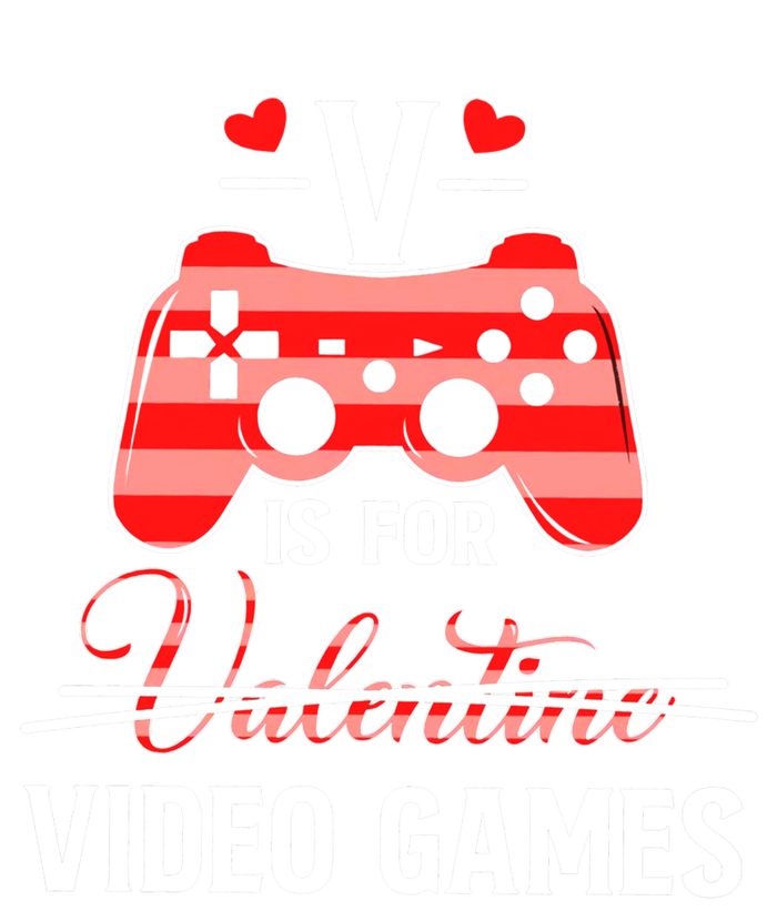 V Is For Video Games Funny Valentines Day Gamer Gift Women's Tri-Blend 3/4-Sleeve Raglan Shirt