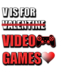 V Is For Video Games Funny Valentines Day Gamer Cool Gift Tank Top