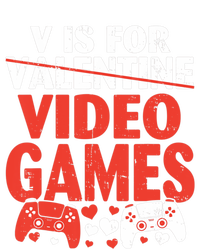 V Is For Video Games Funny Valentines Day Gamer Cute Gift T-Shirt