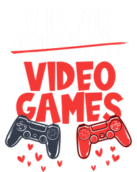 V Is For Video Games Happy Valentine's Day For Couple Cool Gift T-Shirt