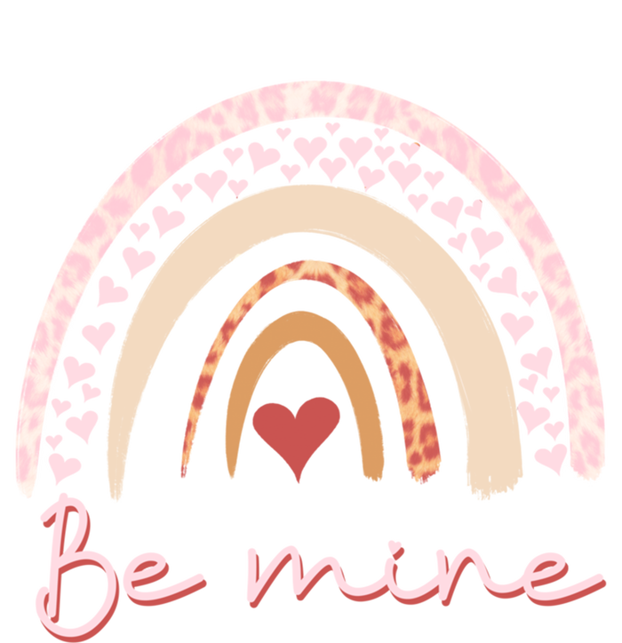 Be Mine Rainbow Valentines Day And Leopard Print Gift T-Shirt