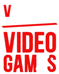 V Is For Video Games Valentines Day Gaming Gift Sustainable Beanie