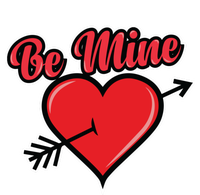 Be Mine Valentine's Day I Cute Heart I Be Mine Funny Gift Ladies Long Sleeve Shirt