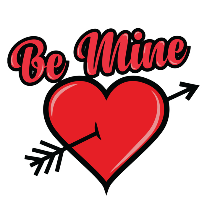 Be Mine Valentine's Day I Cute Heart I Be Mine Funny Gift Ladies Long Sleeve Shirt