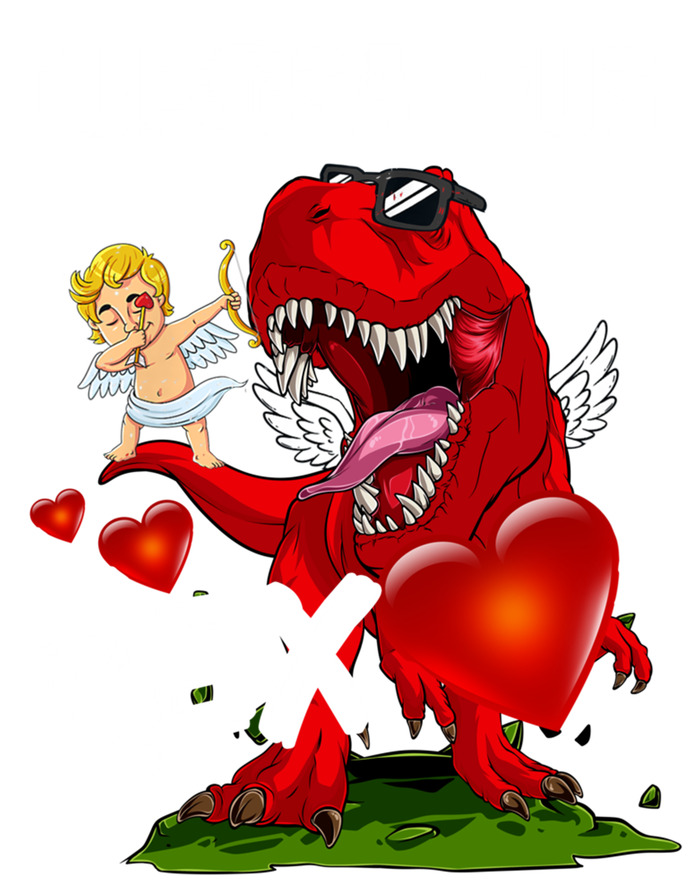 Funny Cupidsaurus Rex Dabbing Cupid Dinosaur Valentine's Day Gift Sustainable Beanie