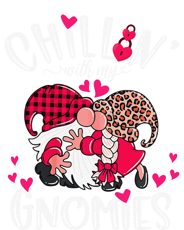 Chillin With My Gnomies Happy Valentines Day Gnomes Couples Long Sleeve Shirt