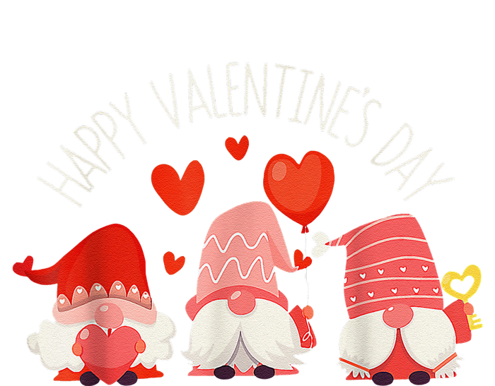 Cute Gnomes Heart Love Happy Valentines Day Matching Family T-Shirt