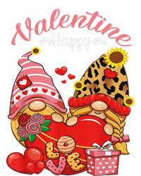 Cute Happy Valentines Day Gnomes With Leopard Sunflower Valentine Day T-Shirt