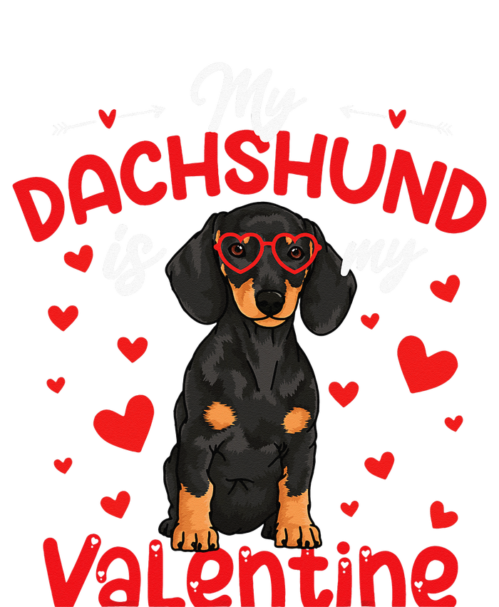 My Dachshund Is My Valentine Dog Dad Mom Love Dog Kids T-Shirt