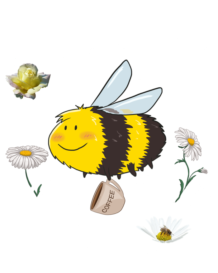 Just Who Loves Bees Cute Floral Honey Bee And Coffee Lover Meaningful Gift Toddler T-Shirt