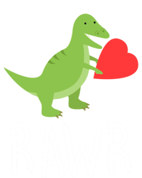 Love Gift Rawr Dinosaur Heart Mother's Father's Women's V-Neck T-Shirt